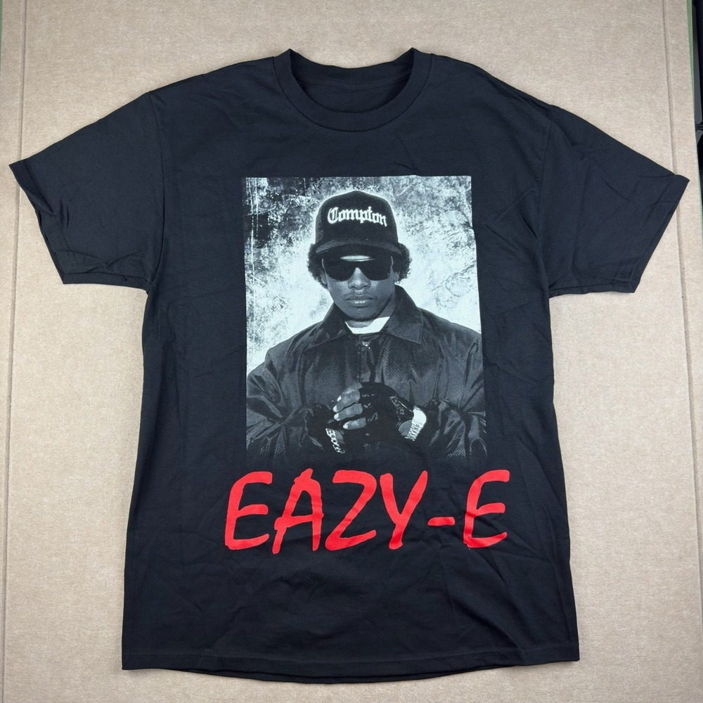Eazy-E Shirt Mens M Black Hip Hop Rap Compton Graphic NWA Statement‎ Tee